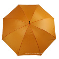 Hochwertiger Griff orange Geschenk 23 Zoll Polyester manuell geöffneter Regenschirm für Frauen